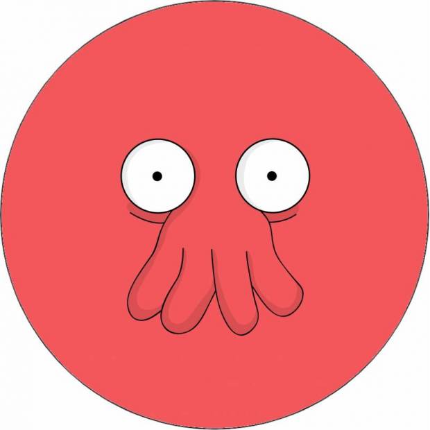 Ehető papír Futurama Zoidberg arca 19,5 cm