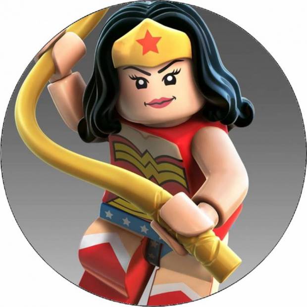 Lego Wonder Woman ehető papír 19,5 cm