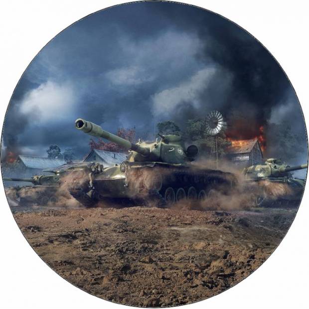 Ehető papír World of Tank T110E5 19,5 cm