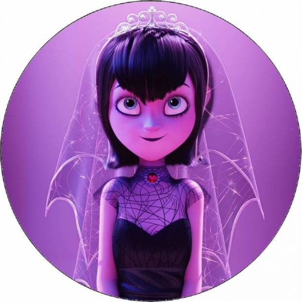 Ehető papír Hotel Transylvania Mavis menyasszonyként 19,5 cm