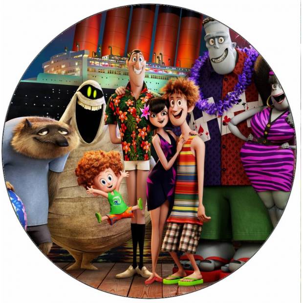 Ehető papír Hotel Transylvania tengerjáró hajó 19,5 cm