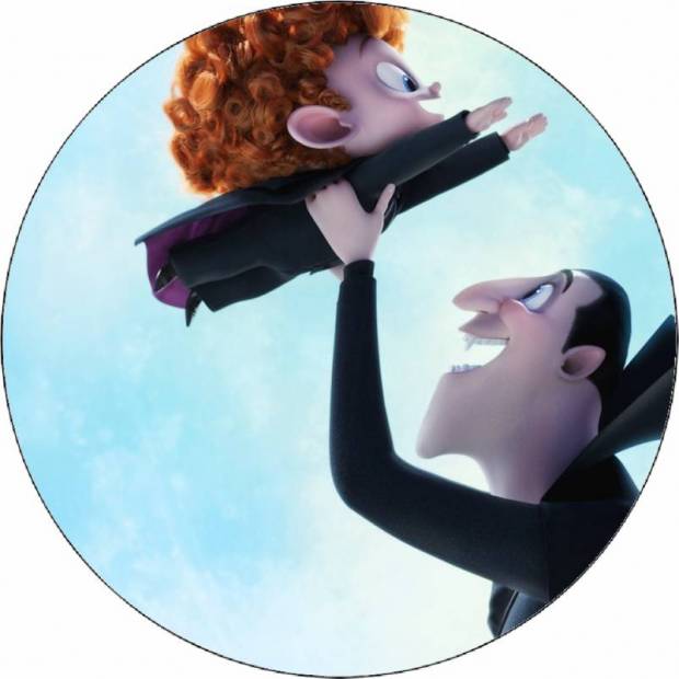 Ehető papír Hotel Transylvania Drakula és Denis 19,5 cm