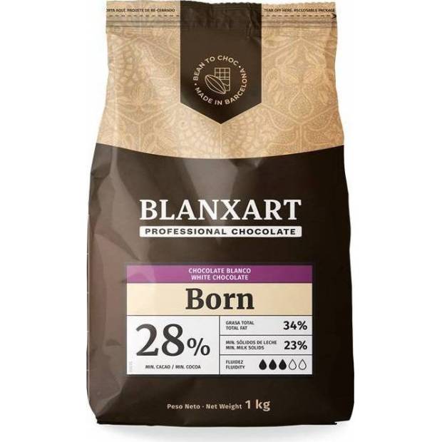 Blanxart Eredeti fehér csokoládé Born 28% (1 kg)