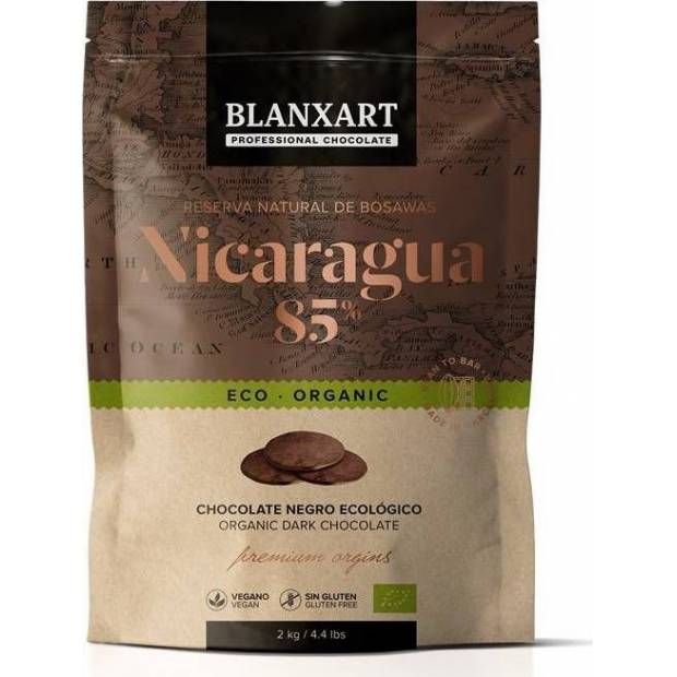 Blanxart Eredeti étcsokoládé ECO Nicaragua 85% (2 kg)