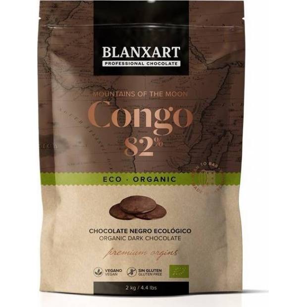 Blanxart Eredeti étcsokoládé ECO Congo 82% (2 kg)