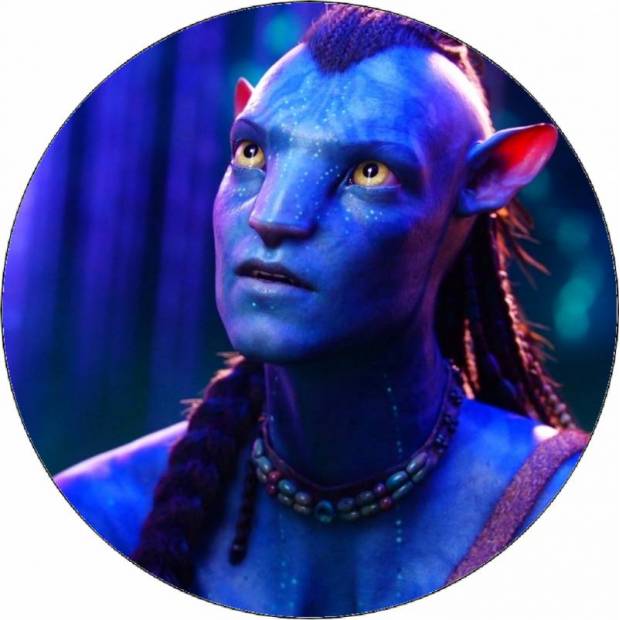 Ehető papír Avatar arc Neytiri 19,5 cm