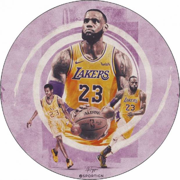 Ehető papír LeBron James Lakers 19,5 cm