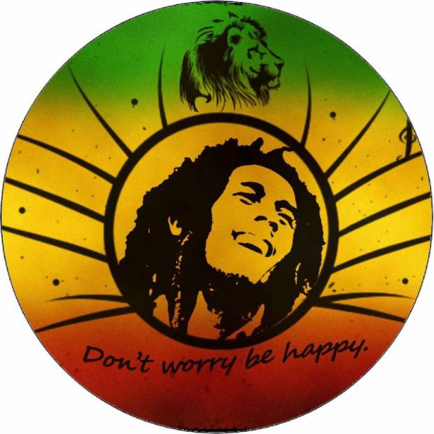 Bob Marley Be happy ehető papír 19,5 cm