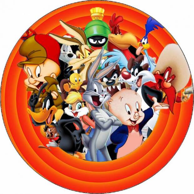 Ehető papír Looney Tunes figurák 19,5 cm