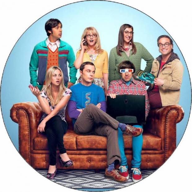 Ehető papír A Nagy Bumm elmélet - The Big Bang Theory 19,5 cm