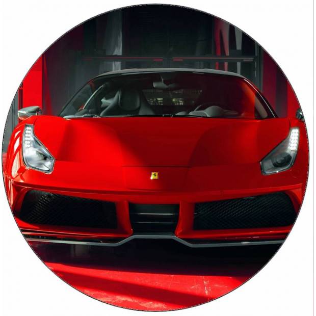 Ehető papír Ferrari 488 19,5 cm 19,5 cm