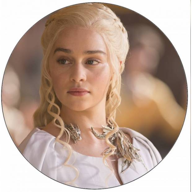 Ehető papír Trónok harca Daenerys 19,5 cm