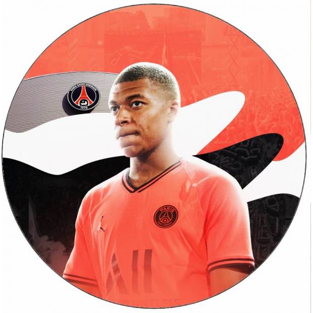 Ehető papír Kilian Mbappe 19,5 cm