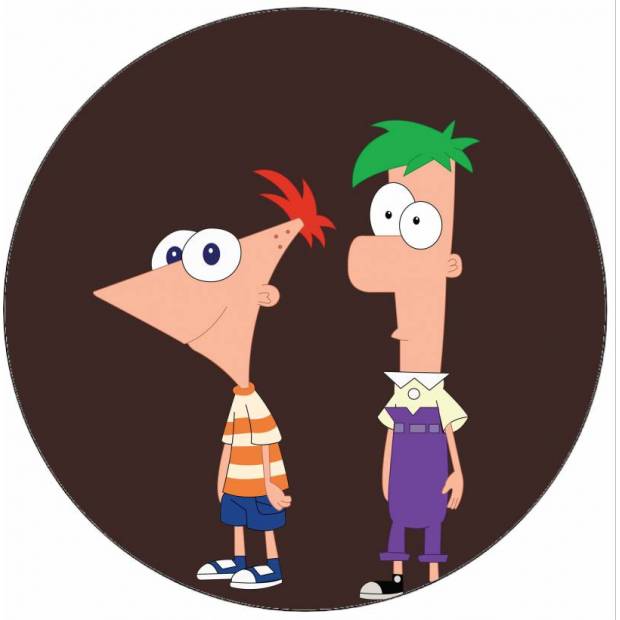 Ehető papír Phineas és Ferb 19,5 cm