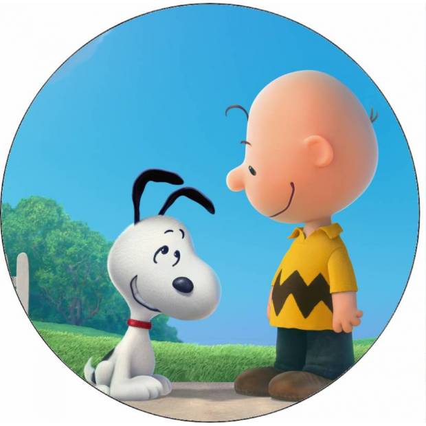 Ehető papír Snoopy és Charlie 19,5 cm