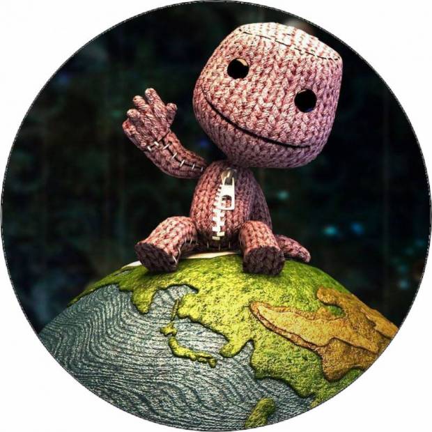 Ehető papír Littlebigplanet Sackboy a bolygón 19,5 cm