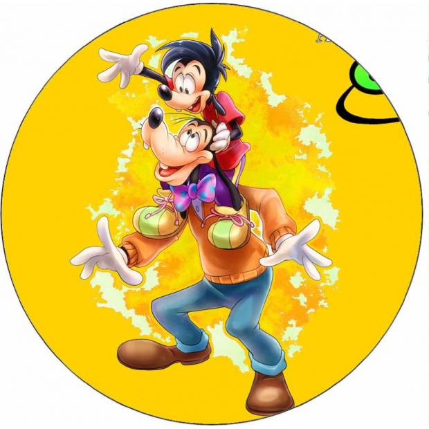 Ehető papír Goofy és Max 19,5 cm