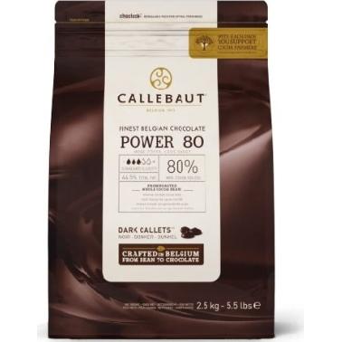 Barry Callebaut csokoládé 80 power sötét 2,5kg