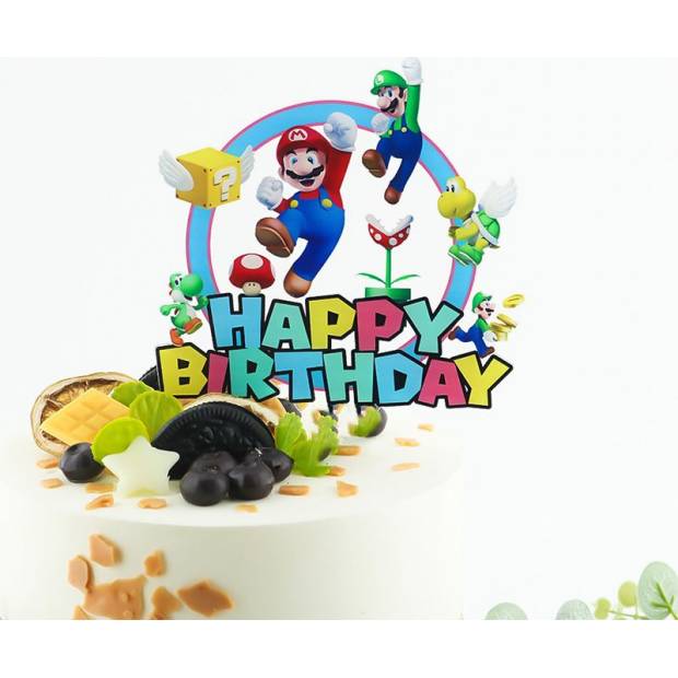 Mario torta topper