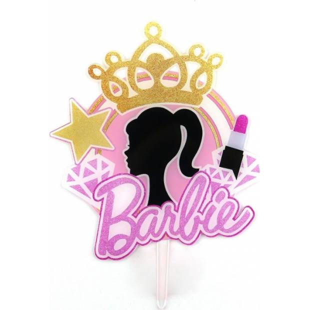 Barbie torta topper