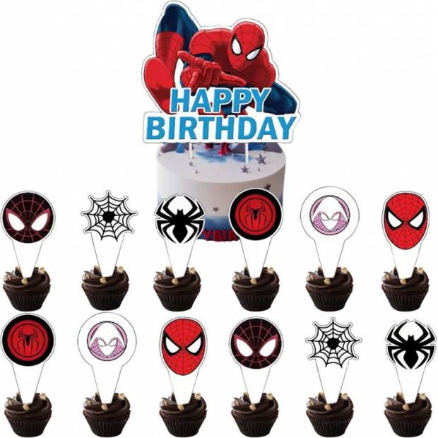 Torta és muffin topper - Spiderman