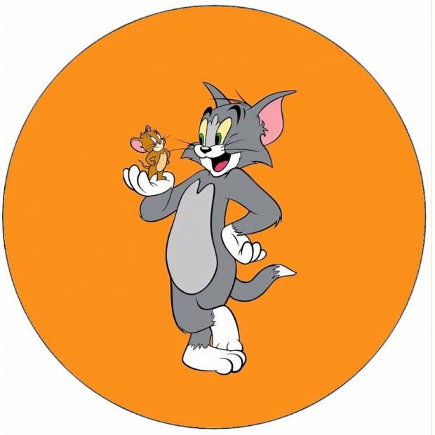 Ehető papír Tom és Jerry Buldával 19,5 cm