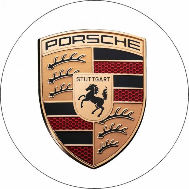 Ehető papír Porsche logó 19,5 cm