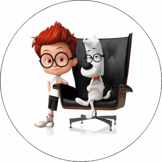 Ehető papír Mr Peabody és Sherman kalandjai 19,5 cm