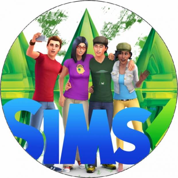 Ehető papír The Sims 4 játékfigurák 19,5 cm