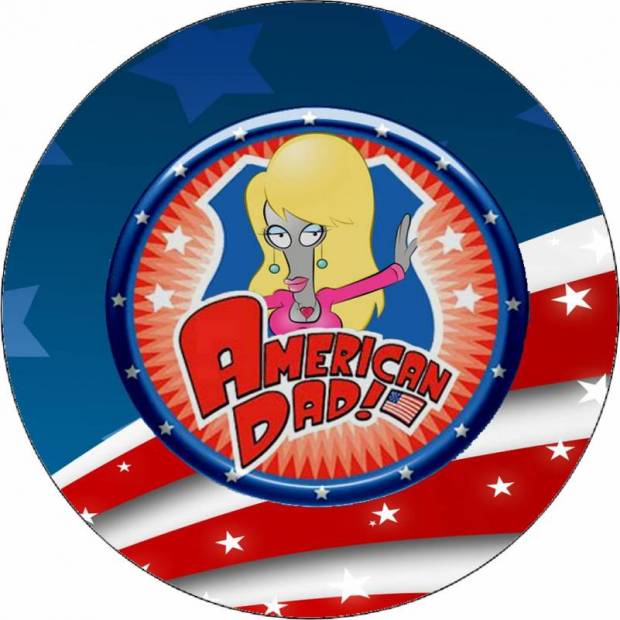 Ehető papír American Dad logó 19,5 cm