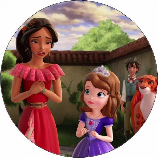 Ehető papír Elena of Avalor és Isabel 19,5 cm