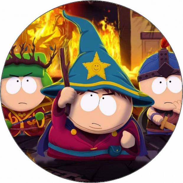 Ehető papír South Park Halloween város 19,5 cm