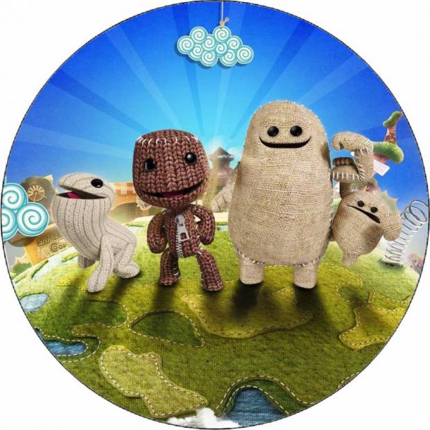 Ehető papír Littlebigplanet Sackboy és barátai 19,5 cm