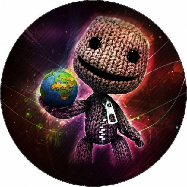 Ehető papír Littlebigplanet Sackboy a világűrben 19,5 cm