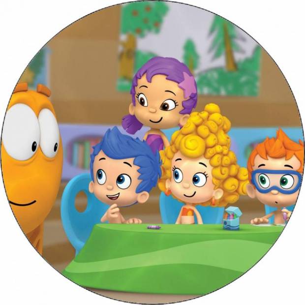 Ehető papír Bubble Guppies barátok 19,5 cm