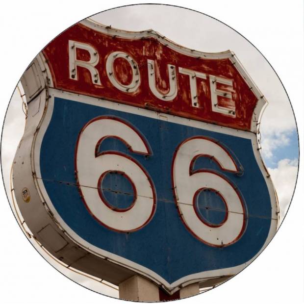 Ehető papír Route 66 jelölés 19,5 cm