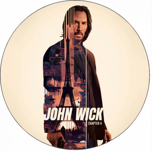 Ehető papír John Wick minimalizmus 19,5 cm