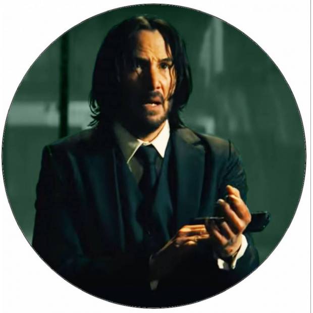 John Wick ehető papír pisztollyal 19,5 cm