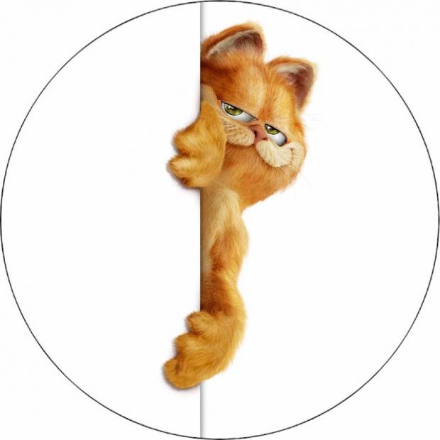 Ehető papír Garfield a fal mögött 19,5 cm