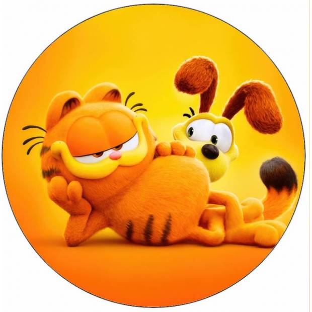 Ehető papír Garfield és Odie 19,5 cm