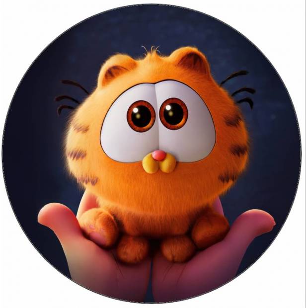 Ehető papír Garfield cica tenyérben 19,5 cm