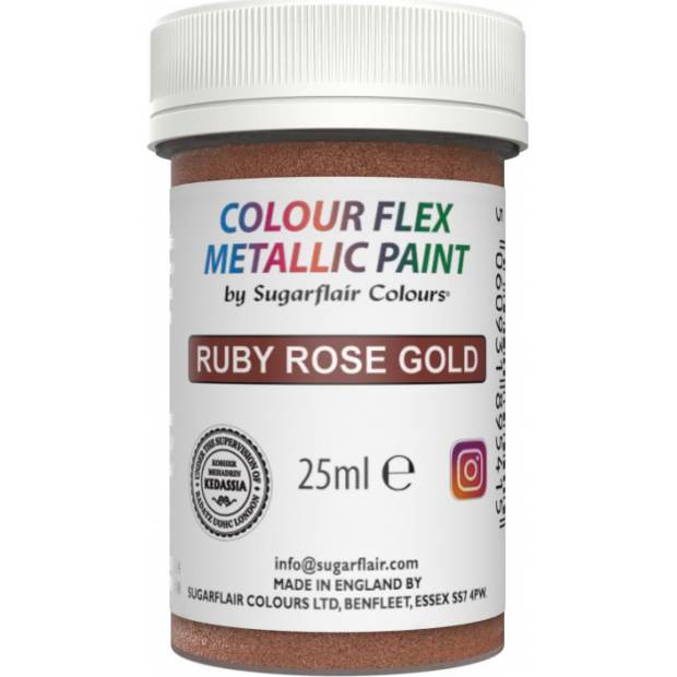 Metálos Ruby Rose gélfesték 25ml