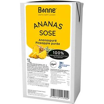 Gyümölcspüré 100% ananász 1l