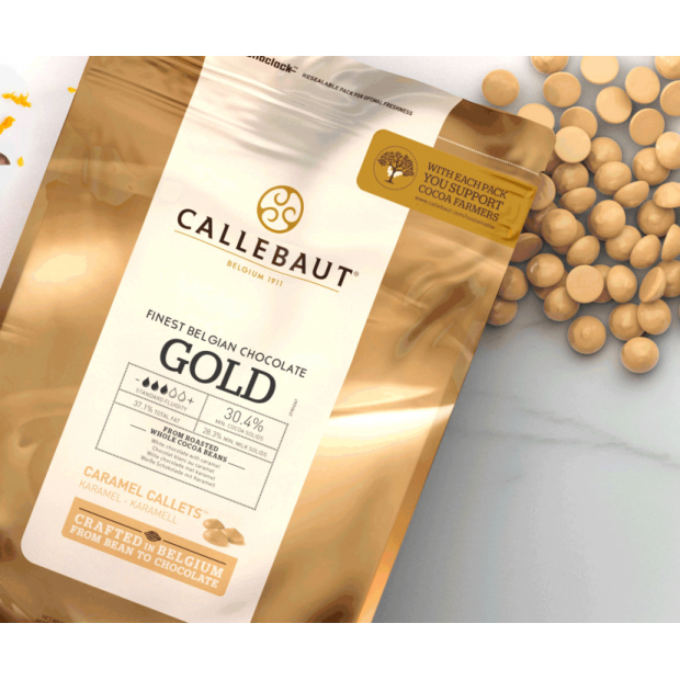 Callebaut karamellás csokoládé GOLD (250 g)