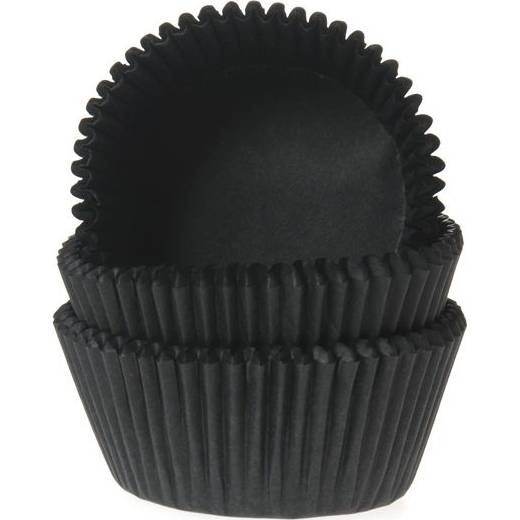 Fekete cupcake csészék 1000db 50x33mm