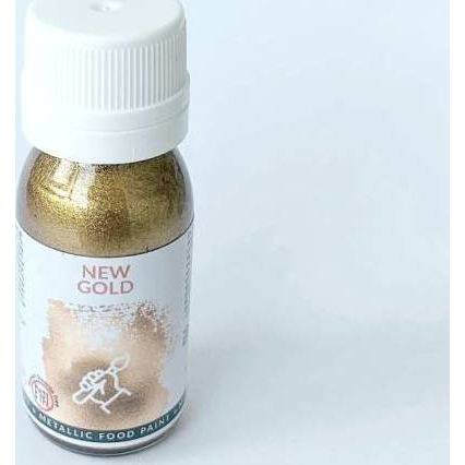 Food Colours New Honey Gold folyékony fémfesték (18 ml) E171 nélkül