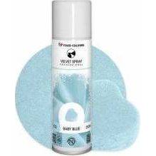 Food Colours Velvet Spray Baby Blue (250 ml)