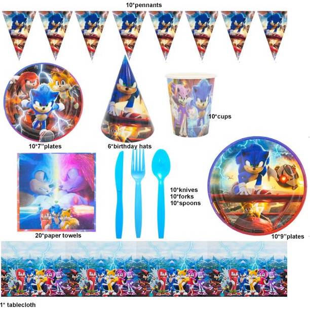 Nagy Sonic the Hedgehog Party Kit