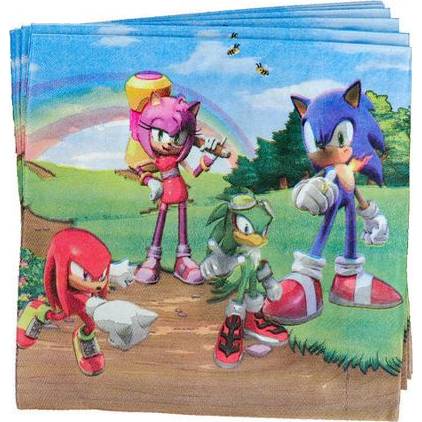 Papírszalvéták 33x33cm 10db Sonic the Hedgehog